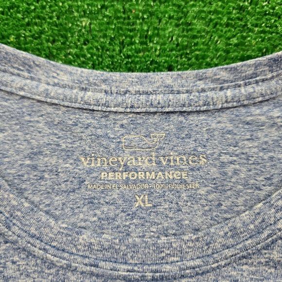 Vineyard Vines‎ Performance Tshirt Mens XL Blue Long Sleeve Whale Graphic Tee - Picture 6 of 8